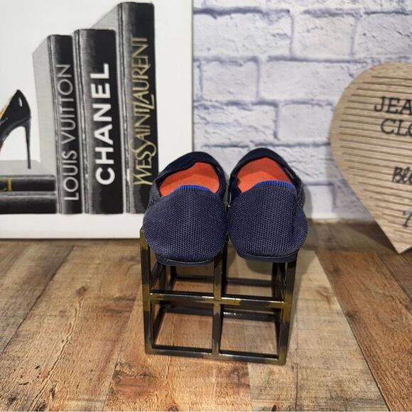 Retired Rothy’s Women's Navy Blue Honeycomb Luxury Ballet Flats US Size 6 1/2 - Picture 3 of 13